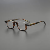 Cris Acetate Half Rectangle Glasses Frame