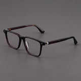 Amos Acetate Retro Square Optical Glasses Frame