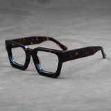 Lew Vintage Square Acetate Glasses Frame