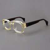 Rotonya Acetate Retro Square Glasses Frame