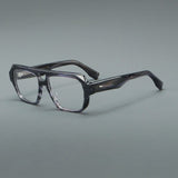 Yuan Retro Rectangle Acetate Glasses Frame