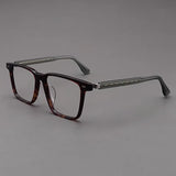 Amos Acetate Retro Square Optical Glasses Frame