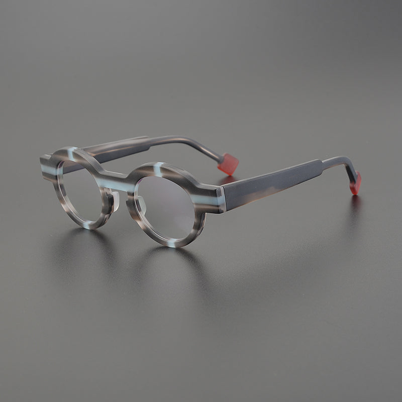 Saxan Matte Acetate Round Glasses Frame