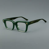 William Retro Rectangle Acetate Glasses Frame