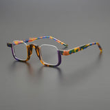 Cris Acetate Half Rectangle Glasses Frame