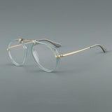 Laver Retro Aviator Acetate Glasses Frame