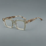 William Retro Rectangle Acetate Glasses Frame