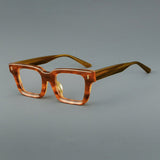 William Retro Rectangle Acetate Glasses Frame