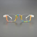 Cris Acetate Half Rectangle Glasses Frame