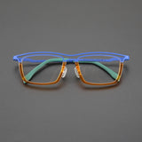 Garnet Rectangle Titanium Glasses Frame