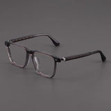 Amos Acetate Retro Square Optical Glasses Frame