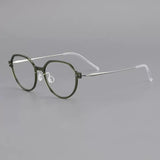 Donnalyn Ultra light Titanium Geometric Glasses Frame