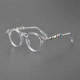 Opal Vintage Rhinesotne Cat Eye Glasses Frame