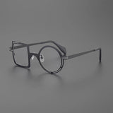 Peach Retro Titanium Glasses Frame