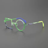 Peach Retro Titanium Glasses Frame