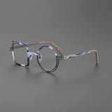 Peach Retro Titanium Glasses Frame