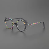Peach Retro Titanium Glasses Frame