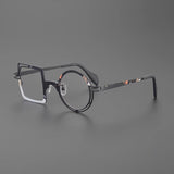 Peach Retro Titanium Glasses Frame