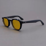 Crowe Vintage Acetate Glasses Frame With sunglasses Clips