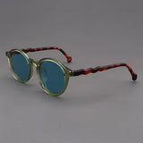 Elton Acetate Round Sunglasses