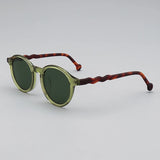 Elton Acetate Round Sunglasses