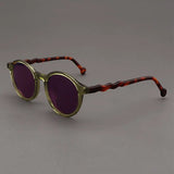 Elton Acetate Round Sunglasses