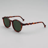 Elton Acetate Round Sunglasses