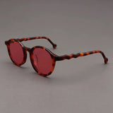 Elton Acetate Round Sunglasses