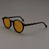 Elton Acetate Round Sunglasses