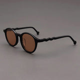 Elton Acetate Round Sunglasses