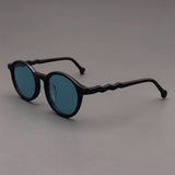 Elton Acetate Round Sunglasses