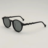 Elton Acetate Round Sunglasses