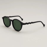 Elton Acetate Round Sunglasses