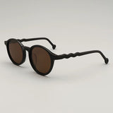 Elton Acetate Round Sunglasses