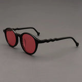 Elton Acetate Round Sunglasses