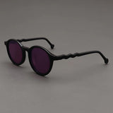 Elton Acetate Round Sunglasses