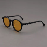 Elton Acetate Round Sunglasses
