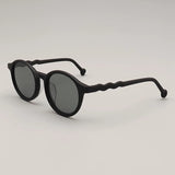 Elton Acetate Round Sunglasses