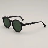 Elton Acetate Round Sunglasses