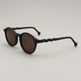 Elton Acetate Round Sunglasses