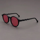Elton Acetate Round Sunglasses