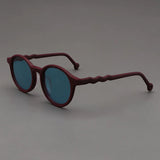 Elton Acetate Round Sunglasses
