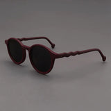 Elton Acetate Round Sunglasses