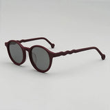 Elton Acetate Round Sunglasses