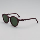 Elton Acetate Round Sunglasses