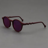 Elton Acetate Round Sunglasses