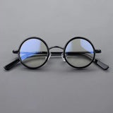 Boney Round Titanium Eyeglasses Frame