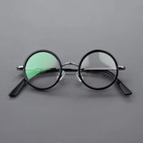 Boney Round Titanium Eyeglasses Frame