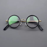 Boney Round Titanium Eyeglasses Frame