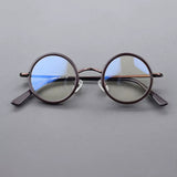Boney Round Titanium Eyeglasses Frame